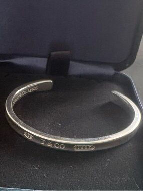 Tiffany & Co. Sterling Silver Open Cuff Bracelet Size Small
